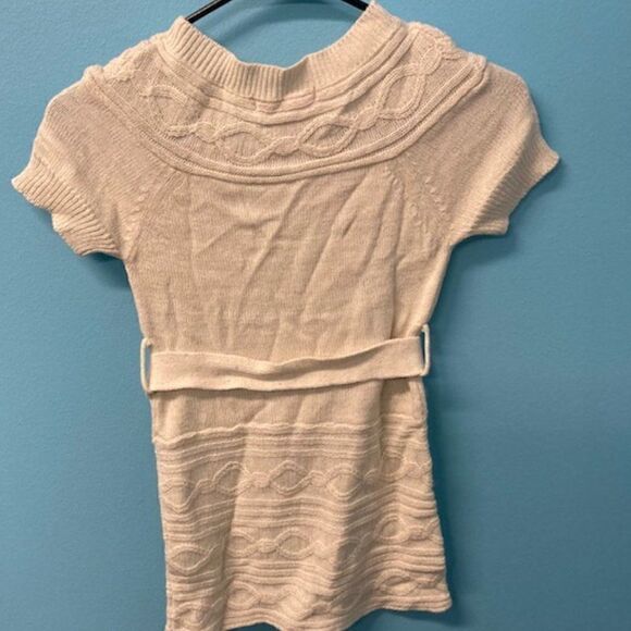 sweater, sweet lil girls sweater top with belt, size M 5/6 by cherry stix - Picture 2 of 4